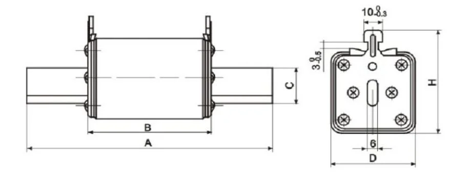 Low Voltage Fuse Link/Holder Nh Line Protection 690V 1250A