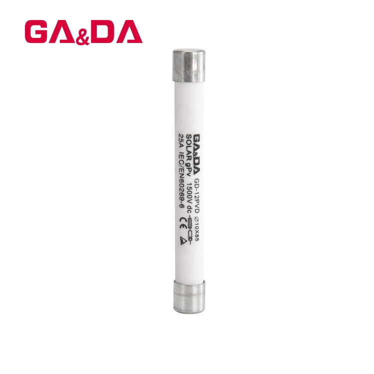 GD-12PVD-25A Fuse Cylindrical Ceramic Fuses Low Voltage Solar Fuse Holder