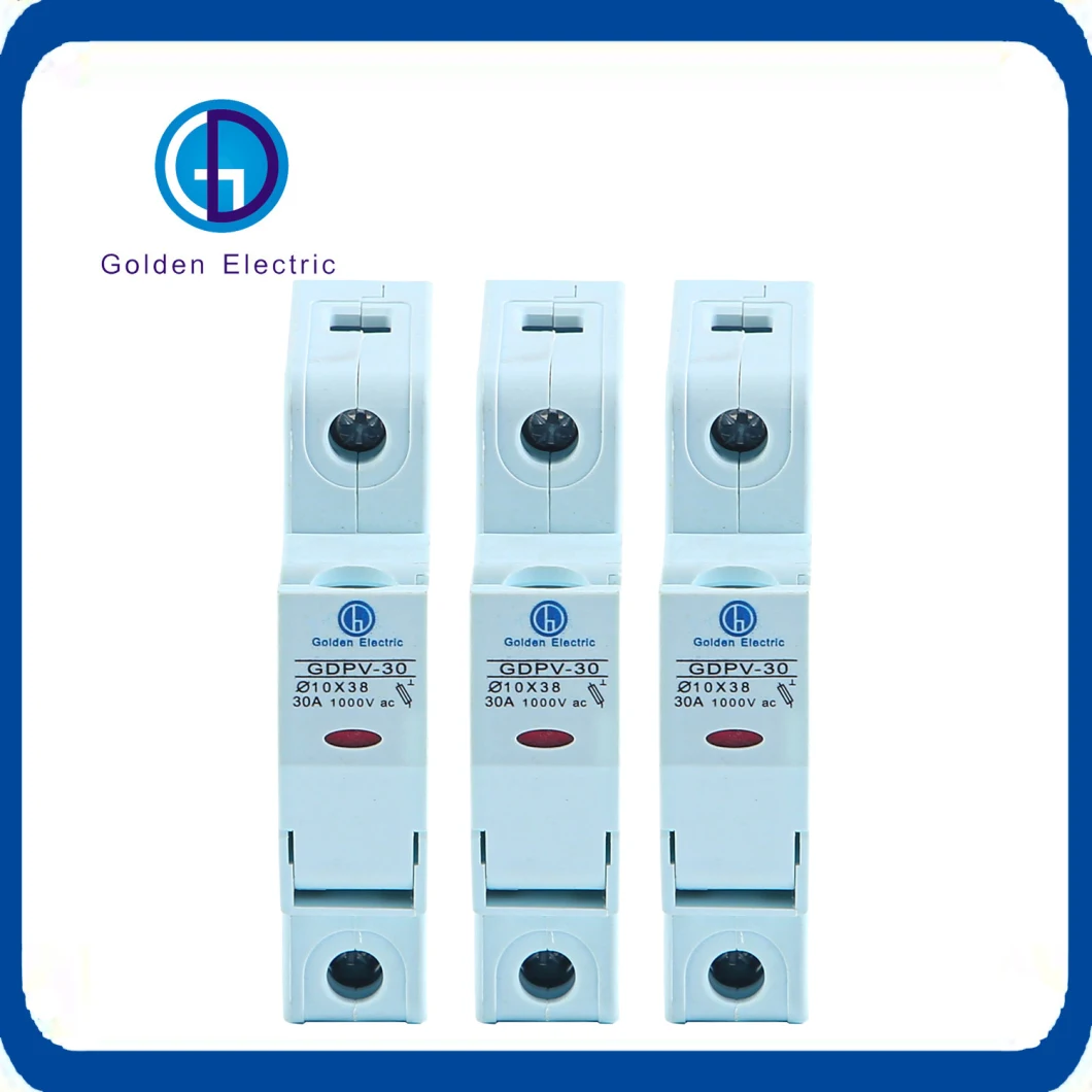 PV Application 1p 1000V DC 16A 20A 25A 32A DC Fuse Holder Fuse Base with Best Quality