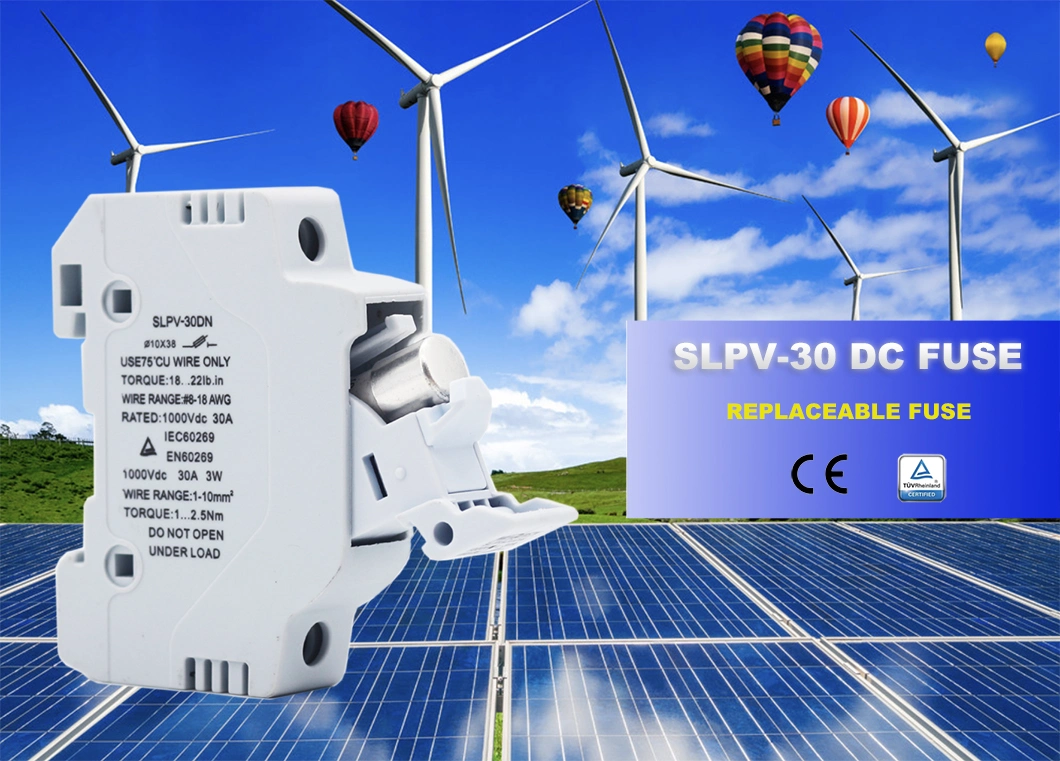 Solar PV System DC 1000V DIN Rail Fuse Holder 10*38mm