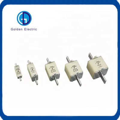 HRC Ceramic Fuse Link Fuses with Dual Indicator Nh Type 125A 250A Blade Fuse Block Links Nh1 Nh2 Nh3 Low Voltage