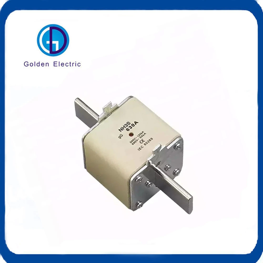 HRC Ceramic Fuse Link Fuses with Dual Indicator Nh Type 125A 250A Blade Fuse Block Links Nh1 Nh2 Nh3 Low Voltage