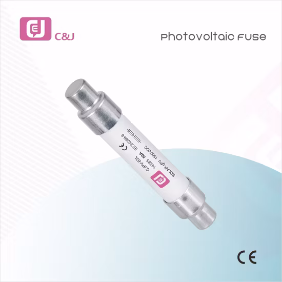 Cjpv-63L 2A-32A 1500V DC PV Solar Cylindrical Ceramic Fuse
